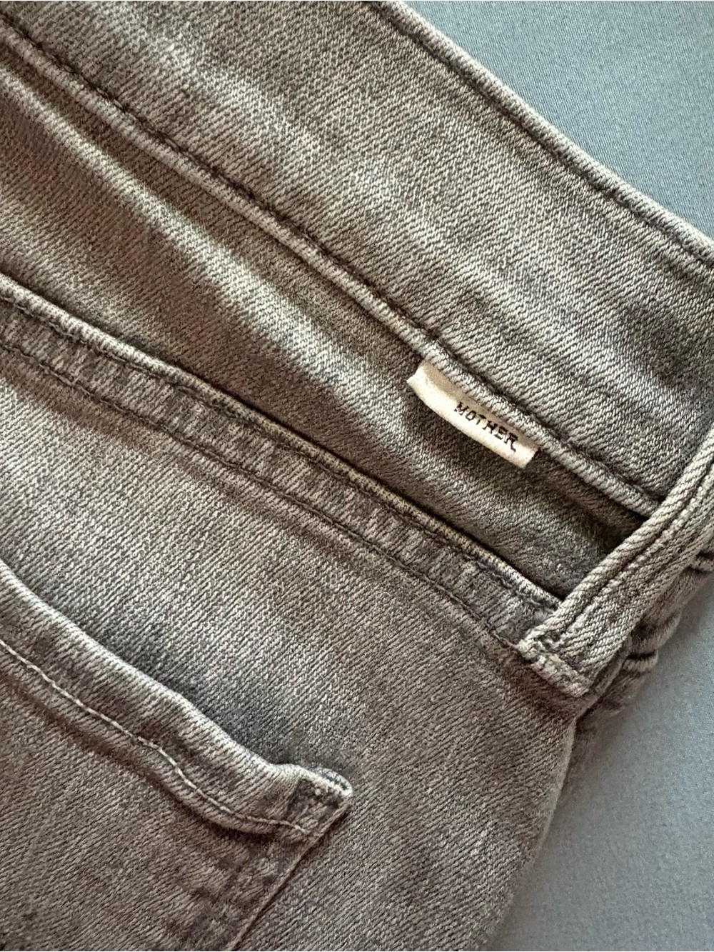 MOTHER The Tomcat Ankle Straight Leg Jeans All Nighter Gray 28 - Picture 7 of 9